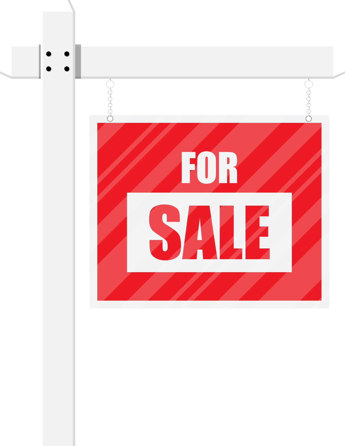 For Sale Wooden Placard. Real Estate Sign